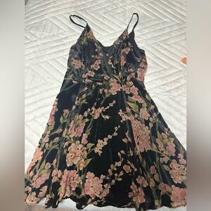 Burnout velvet dress